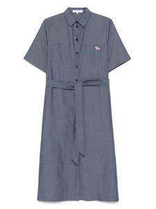 Платье миди с двумя карманами Maison Kitsuné, синий