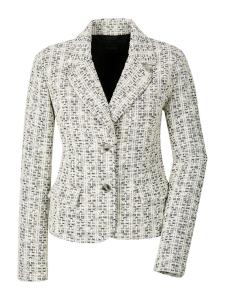 MADELEINE Блейзер в черном и жемчужно-белом цветах