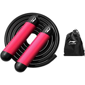 Аэробная скакалка для сжигания жира для взрослых с тросом pvc LINING, черный