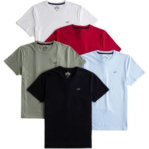 Футболка мужская, набор из 5 штук Hollister, черный