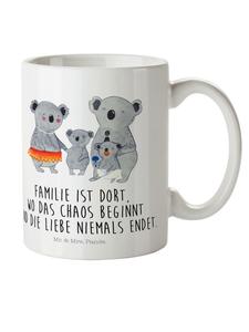 Детская кружка Семья коал с надписью белого цвета Mr. & Mrs. Panda