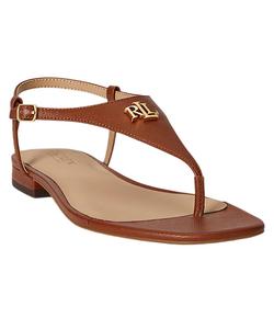 Женские кожаные сандалии Everley II Crosshatch Lauren Ralph Lauren, Lauren Tan