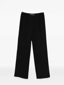 Брюки из твила на резинке Enza Costa, черный