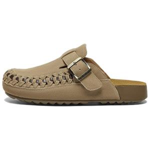 BATA Женские противоскользящие тапочки с закрытым носком на резиновой подошве - хаки, цвет Khaki