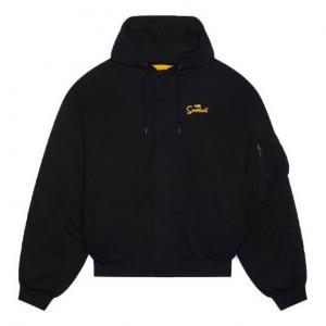 Толстовка x the simpsons padded bomber hoodie 'black' Balenciaga, черный
