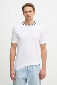 Хлопковая футболка tee 5 BOSS Green, белый