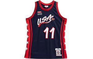 Mitchell Ness Баскетбольная майка Mitchell & Ness унисекс темно-синяя