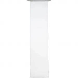 Занавеска Sambia на панельных каретках, 1 шт., размеры ВxШ: 245x60 см, однотонный вуаль, включая монтажные аксессуары Gözze, белый