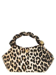 Сумка 'Small Bou Bag Leopard' GANNI, коричневый