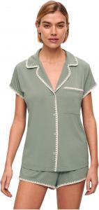 Пижама Eberjey Frida Shortie Pj Set, цвет Eucalyptus/Ivory