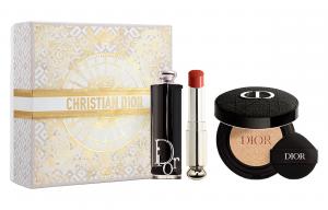 Набор для макияжа Lock легко растушевывается 3,2 г + чехол с вышивкой + сменный блок 13 г DIOR