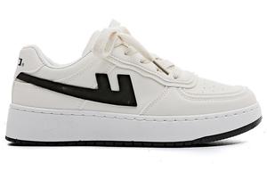 Кроссовки WARRIOR Skateboarding Shoes Unisex Low-top White/Black, белый/черный