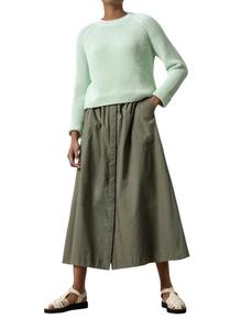 Свитер реглан на молнии сзади в фисташковом цвете Lilla P, фисташковый