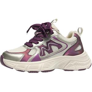 Нескользящие износостойкие низкие детские кроссовки для повседневной жизни TATA, фиолетовый