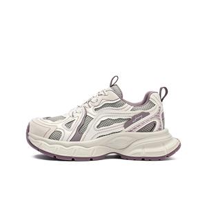 JOSINY Дышащие низкие массивные кроссовки, увеличивающие рост, женские, серо-фиолетовые