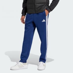 Спортивные брюки Adidas Essentials 3-Stripes Open Hem Fleece Pants, цвет Dark Blue/White