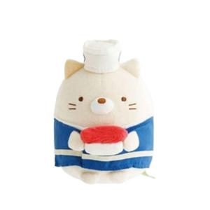 Плюшевая кукла SAN X Rilakkuma, персонаж Puff Chicken Corner Creatures, цыпленок, кот-суши-повар, высота 85 см/80 см SAN-X, kitten