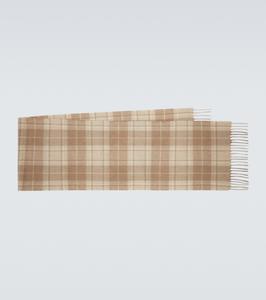 Клетчатый кашемировый шарф Dunhill, Natural