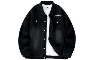 Джинсовая куртка унисекс BOTH PLAY, голубая с белым эффектом потертости