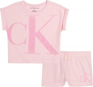 Комплект шорт Calvin Klein Girls из двух предметов, Parfait Pink