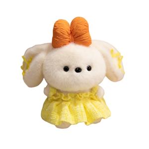 Плюшевый кулон мишка Sweetheart Bear и кролик Fragrant Wind высотой 13 см Tak Bebe, желтый/красный