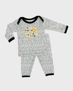 Пижамный комплект из двух предметов для мальчика Paw Time, размер для новорожденных – 12 м Haute Baby, цвет Multi