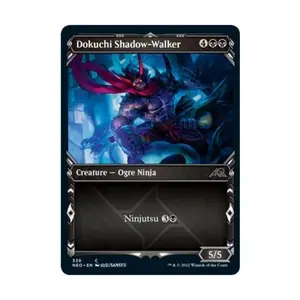 CCG Докучи Ходящий по теням (Витрина) (С) (Фольга), MTG - Kamigawa : Neon Dynasty