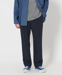 Расслабляющие тропические брюки свободного кроя с зауженными штанинами United Arrows, цвет Navy