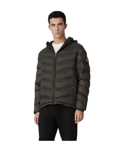 Черная стеганая пуховая куртка с V-образным вырезом Ciesse Piumini, черный