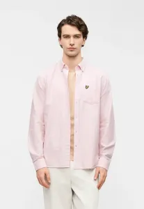 Полосатая рубашка Lyle & Scott, Pink Grapefruit/White