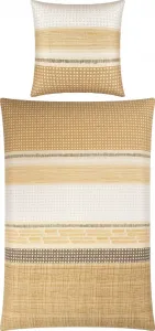 Постельное белье , бежевое, 1x 135x200 см + 1x 80x80 см Erwin Müller