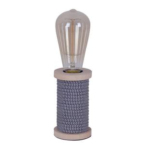 Настольная лампа Näve Max, стекло / массив дуба - 1 пламя - черный