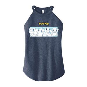 Детская майка с высоким воротом и принтом Nintendo Pokemon Portrait Lineup Licensed Character, синий