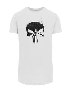 Футболка F4NT4STIC Marvel Knights Punisher TV Skull, белый