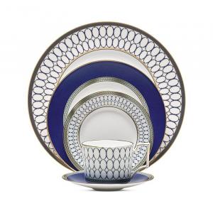 Набор столовой посуды Wedgwood Renaissance Gold, 5 предметов, синий