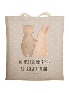 Шоппер Mr. & Mrs. Panda, серый пастельный