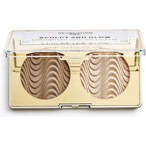 Палитра для лица Sculpt & Glow Desert Sky 2 оттенка 4G, Revolution Pro