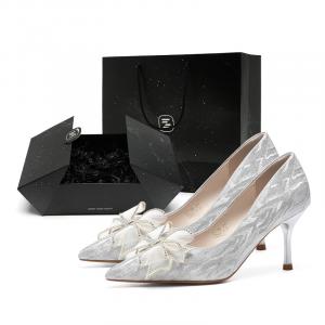 ZHR Метеор Шауэр серия стройные каблуки туфли на шпильке 7 см женские для начинающих 7 см серебристая звездная коробка, цвет Beginner Friendly 7cm-Silver Starry Box