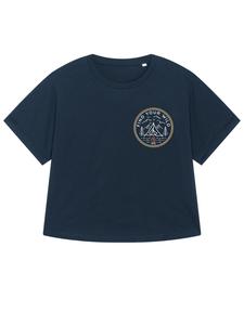 Футболка Найди свою дикую природу темно-синего цвета wat? Apparel