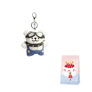 Dolls and bears dance Милый коричневый комбинезон с подтяжками плюшевый кулон с щенками высота 12см