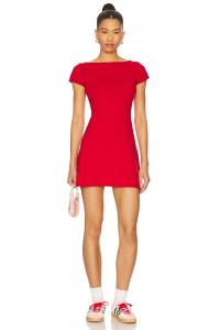 Трикотажное мини-платье для сна Frankies Bikinis, cherry