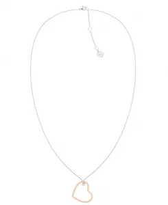 Ожерелье с кристаллами в форме открытого сердца Tommy Hilfiger, gold