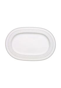 Тарелки овальные Villeroy & Boch, 35x24 см, белый / серый