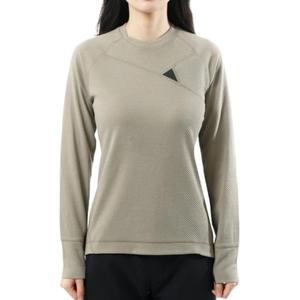 Футболка женская с рукавом реглан быстросохнущая Klattermusen, серебристо-зеленый