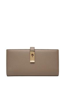 Bally кожаный кошелек Lock Me, складывающийся в два сложения, коричневый