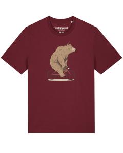 Рубашка Watapparel Fahrradbär, бордовый