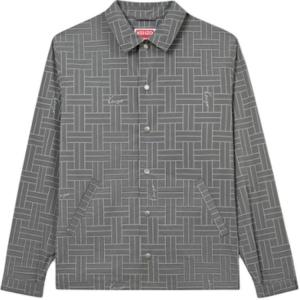 Рубашка Weave Light Coach Jacket KENZO, серый