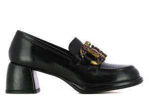 Лоферы Emilia на каблуке Pons Quintana, зеленый