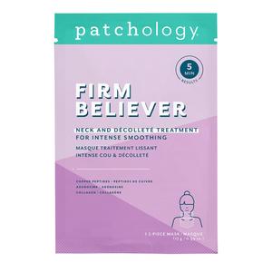 Интенсивная разглаживающая маска для шеи и зоны декольте Firm Believer. Patchology