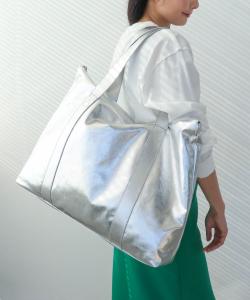 Три четверти ти/Металлическая большая сумка Three Four Time, цвет Silver